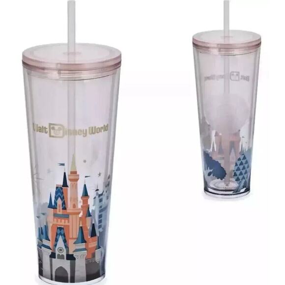 2024 Disney Starbucks Walt Disney World 4 Parks Castle Epcot Kingdom Tumbler - Picture 2 of 8